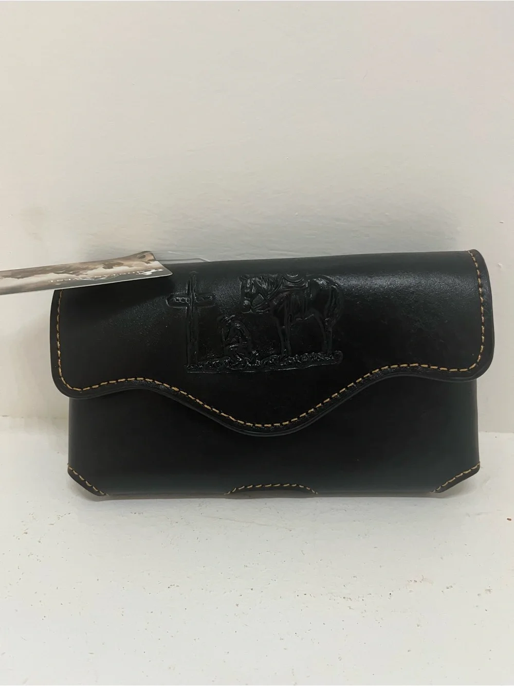 Montana West Black Leather Phone Holster Pouch w/ Loop For Belt